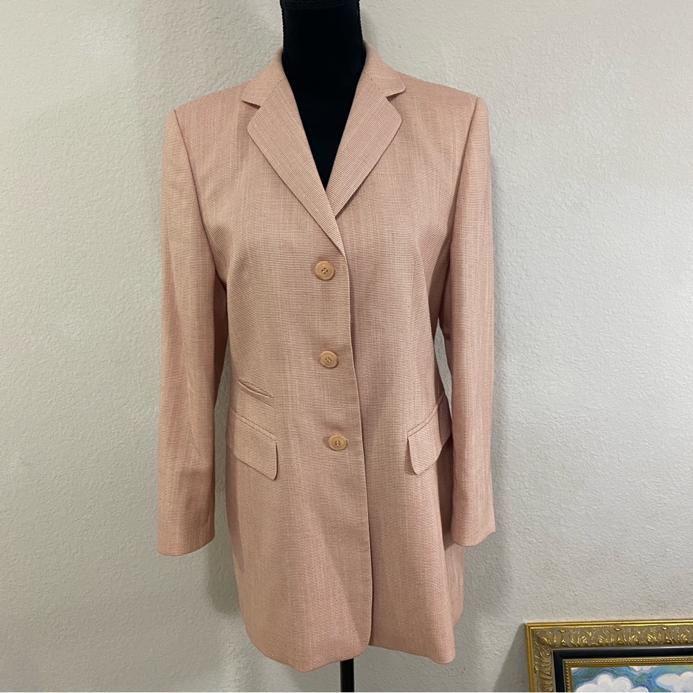 Basler Wool Silk Blazer, Luxury, Size 38, Pink, Classic‎